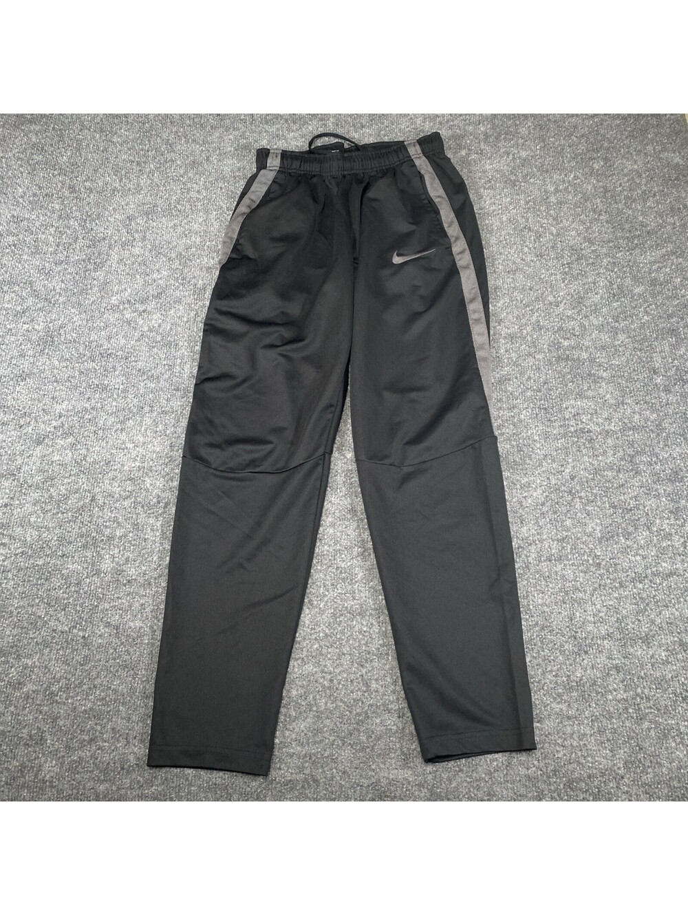 Nike Therma-FIT Mens Small Black Grey Training Pants Joggers 800183-010 Ah